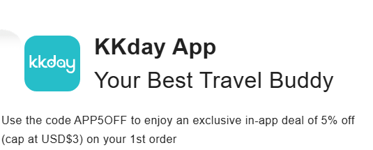 Unlock 5% OFF with KKday Promo Code APP5OFF