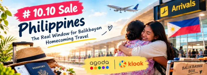 10.10 Sale Philippines 2026 Balikbayan homecoming travel deals at the airport