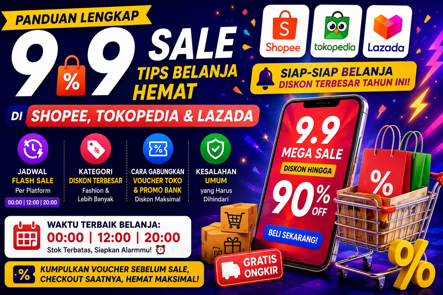 Panduan Lengkap 9.9 Sale: Cara Belanja Cerdas di Shopee, Tokopedia, dan Lazada