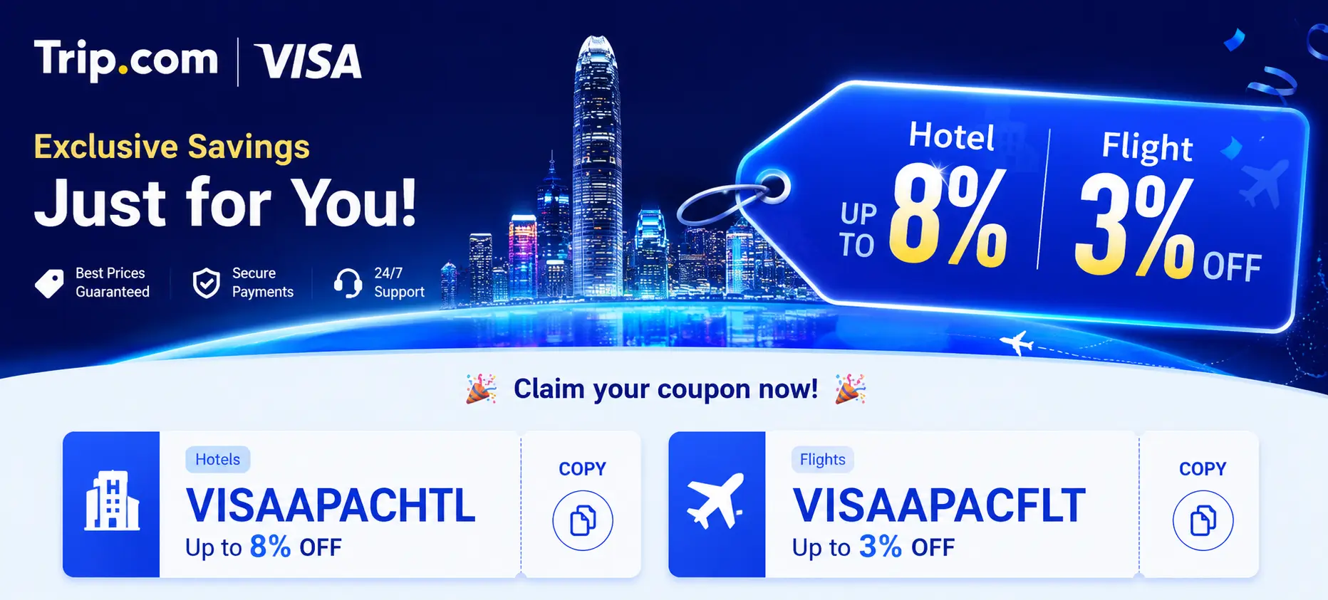 Visa Card Offer - Get Up To 8% OFF On Hotels & Flight Booking